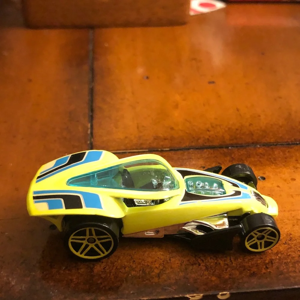 Yellow Kids Toy Race Car - Mini Hot Rod